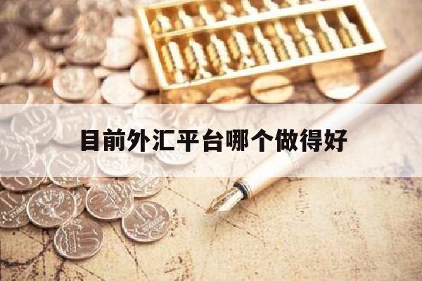 目前外汇平台哪个做得好(十大外汇平台排名外汇好平台)