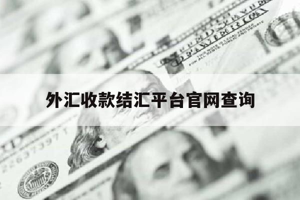 外汇收款结汇平台官网查询(外汇收款路径查询)