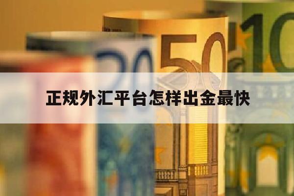 正规外汇平台怎样出金最快(外汇平台出金方式)