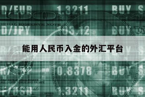 能用人民币入金的外汇平台(能用人民币入金的外汇平台有哪些)