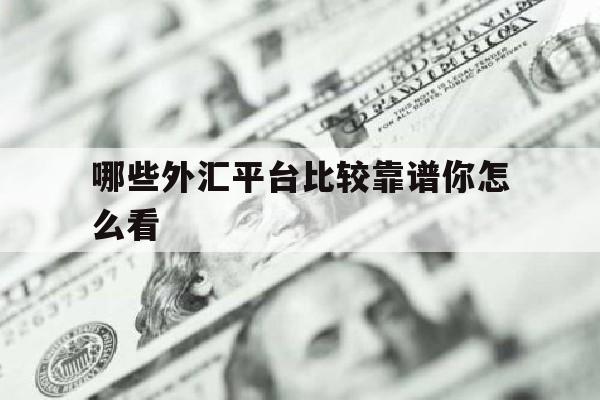 哪些外汇平台比较靠谱你怎么看(哪个外汇平台资金最安全)