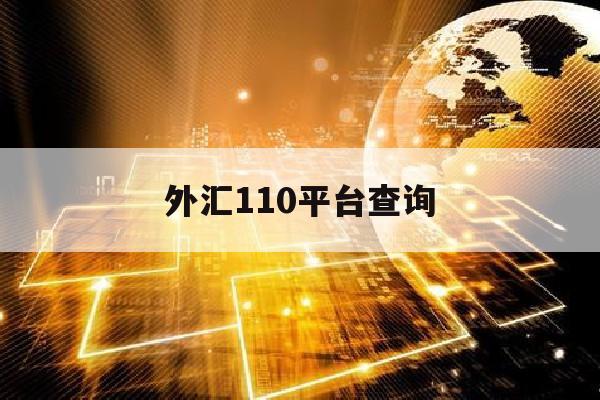 外汇110平台查询(外汇110查询外汇平台下载)