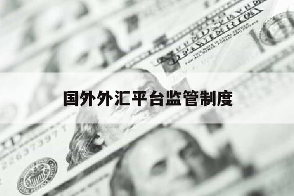 国外外汇平台监管制度(外汇管理局对于境外汇款监管)