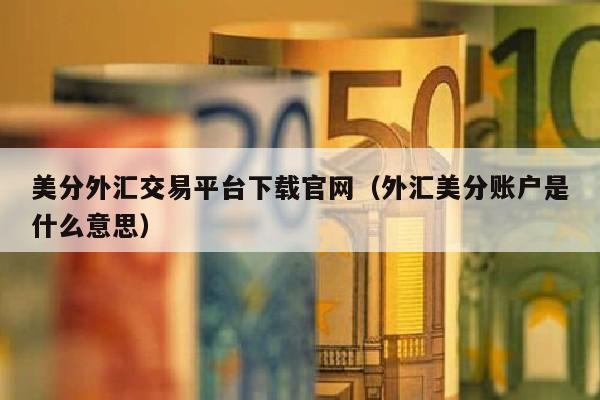 美分外汇交易平台下载官网（外汇美分账户是什么意思）